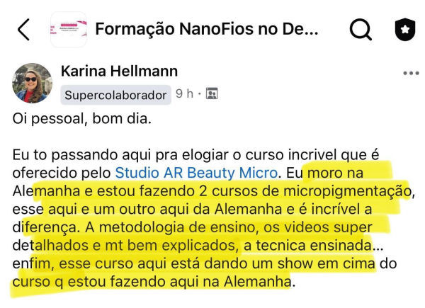 Depoimento de aluna FEN 2