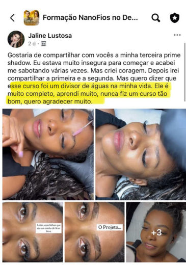 Depoimento de aluna FEN 32
